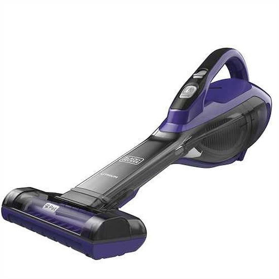 BLACK & DECKER ASPIRABRICIOLE 18V 500ML LITIO C/BASE VIOLAAttaccalaspina