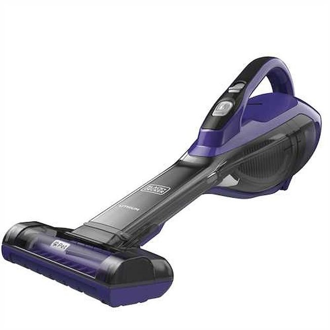BLACK & DECKER ASPIRABRICIOLE 18V 500ML LITIO C/BASE VIOLAAttaccalaspina