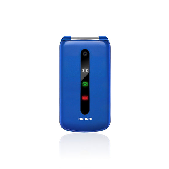 BRONDI CELL. QB 3"FLIP 1.3MP FM D.SIM BT BLU/VIOLAAttaccalaspina