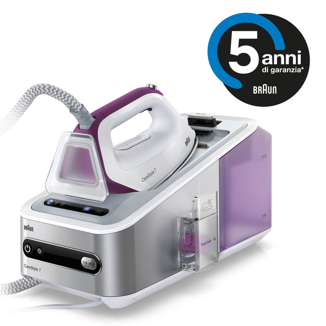 BRAUN FERRO CAR.CONTINUA 2400W 2LT PIAST.ELOXAL PLUSAttaccalaspina