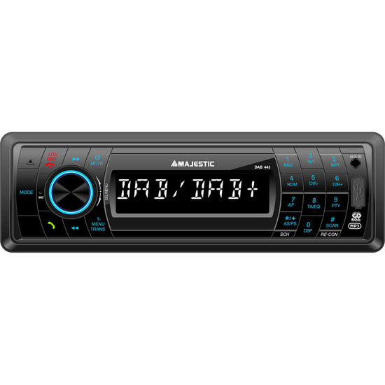 MAJESTIC SINTO CAR CD/MP3 USB/SD BT DAB+ AUX V.VOCE NEROAttaccalaspina
