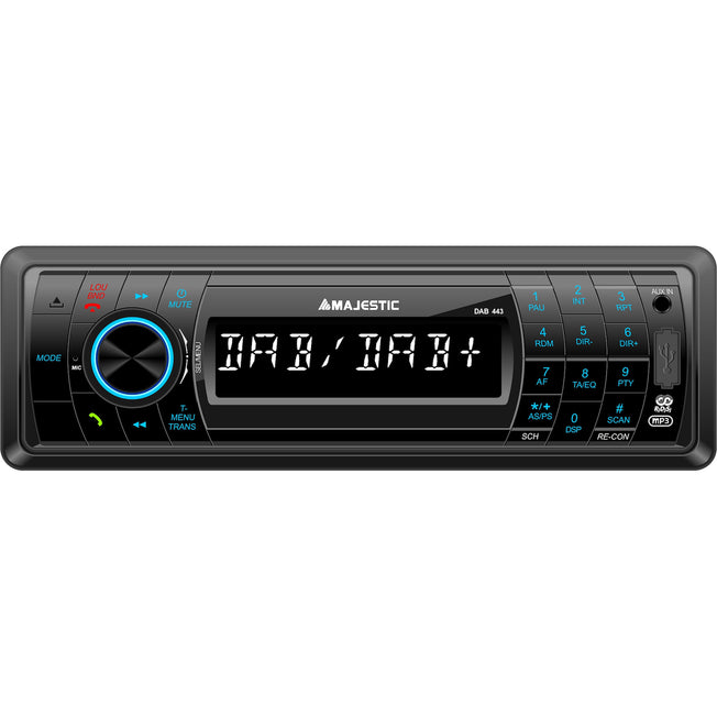 MAJESTIC SINTO CAR CD/MP3 USB/SD BT DAB+ AUX V.VOCE NEROAttaccalaspina