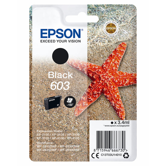 EPSON CART.INK-JET STELLA MARINA 603 NEROAttaccalaspina