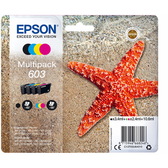 EPSON CART.INK-JET STELLA MARINA 603 YEL/MAG/CYAN/BLK BLAttaccalaspina