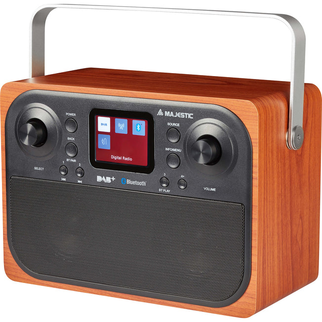 MAJESTIC RADIO DISP.2.4" DAB/DAB+/FM BT C/SVEGLIA LEGNOAttaccalaspina