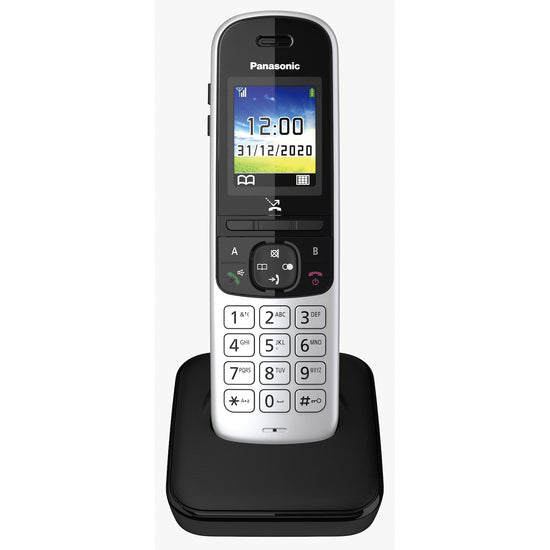 PANASONIC CORDLESS 1.8"COLORI V.VOCE MEM.200NUM. ECO+ SILVERAttaccalaspina