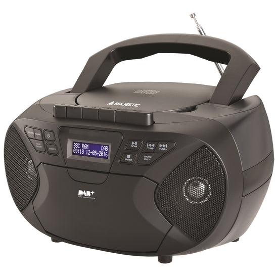 MAJESTIC RADIO C/CD/CASSETTE MP3 DAB+ BOOM BOX NEROAttaccalaspina