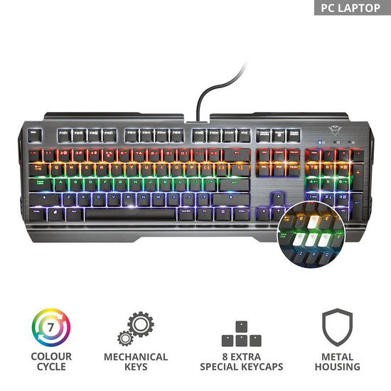 TRUST TASTIERA MECCANICA WIRED GAMING GXT877 SCARR ITAAttaccalaspina