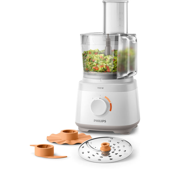 PHILIPS ROBOT CUCINA 700W 2VEL+PULSE BICCH.2.1LT WHITEAttaccalaspina