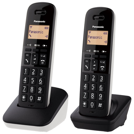 PANASONIC CORDLESS DUO 1.4" V.VOCE MEM50NUM CALL BLOCK WHITEAttaccalaspina
