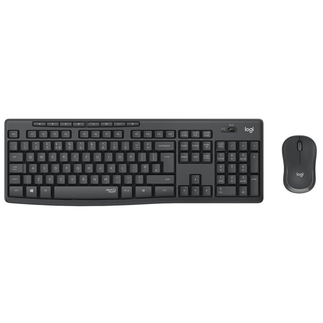 LOGITECH TASTIERA WIRELESS +MOUSE MK295 SILENT GRAPHITEAttaccalaspina