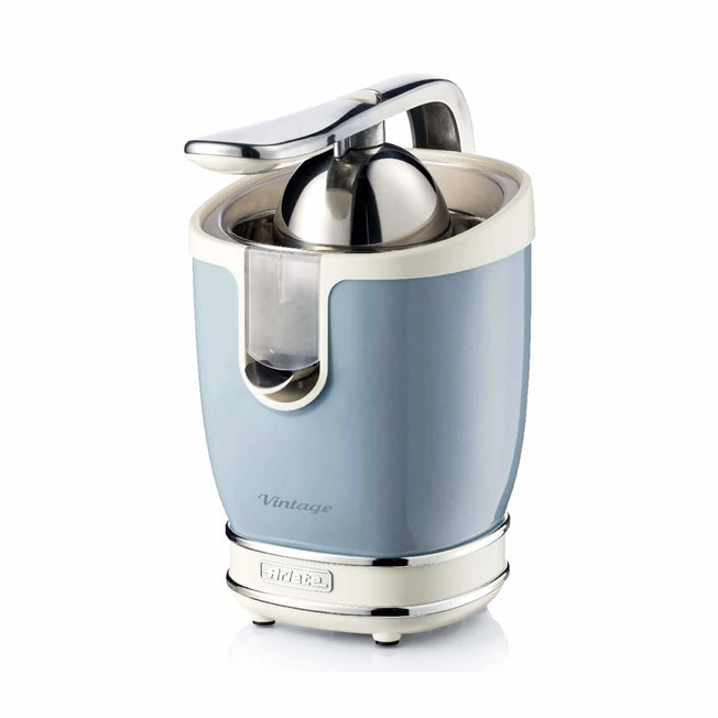 ARIETE SPREMIAGRUMI 85W C/LEVA ALLUMINIO VINTAGE BLUAttaccalaspina