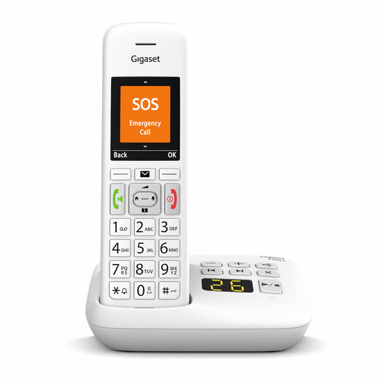 GIGASET CORDLESS 2.2" TASTO SOS MEM.200NUM. BIANCOAttaccalaspina