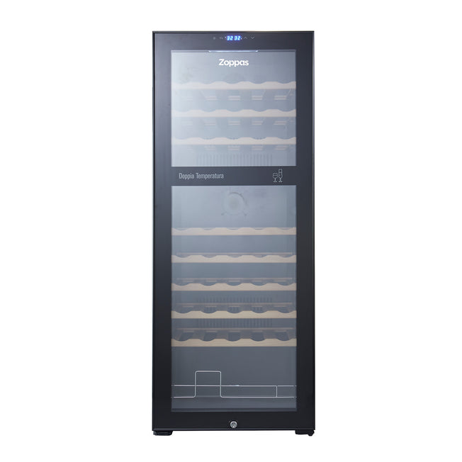 ZOPPAS FRIGO CANTINA CE.G 54BOTT.C/COMPRESSOR.DUALZONE BKAttaccalaspina