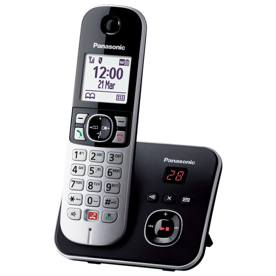 PANASONIC CORDLESS C/SEG. 50MEM. C/BLOCCOC. V.VOCE NEROAttaccalaspina
