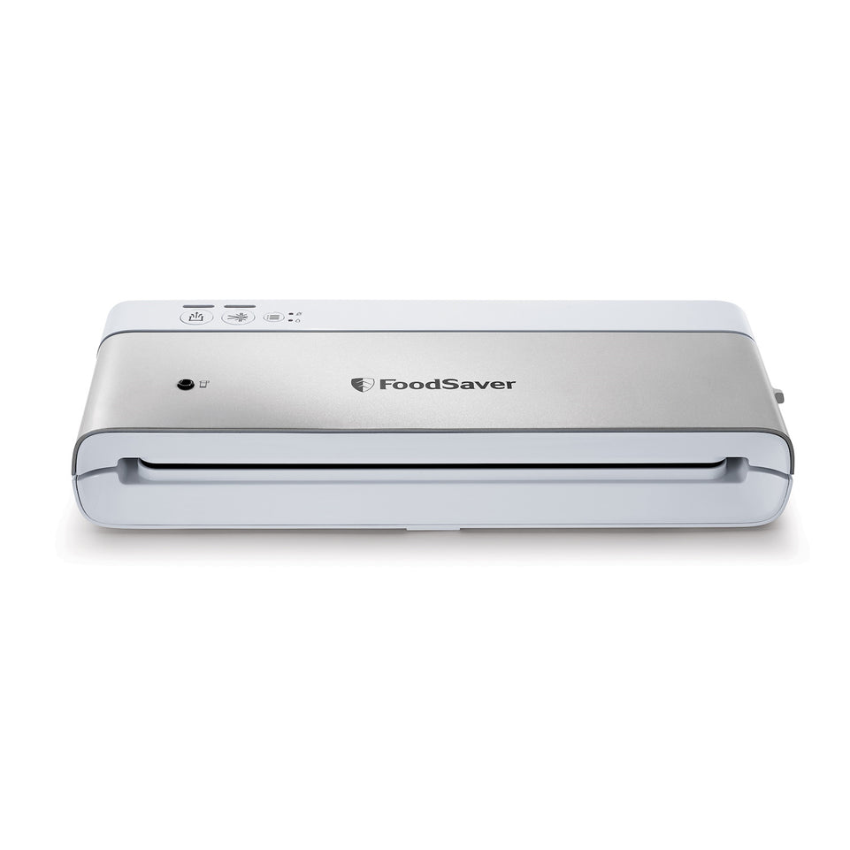 FOODSAVER MACCH.SOTTOVUOTO 30CM VS0100X SILVER/BIANCOAttaccalaspina