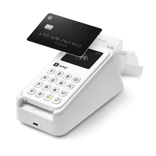 SUM UP LETTORE DI CARTE POS CONTACTLESS WIFI 3G+STAMPANTEAttaccalaspina