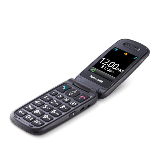 PANASONIC CELL.SENIOR DB 2.4"TFT BT TASTO SOS V.VOCE NEROAttaccalaspina