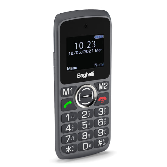 BEGHELLI CELL.SENIOR QB GSM 1.77" D.SIM V.VOCE PHONE SLV10Attaccalaspina