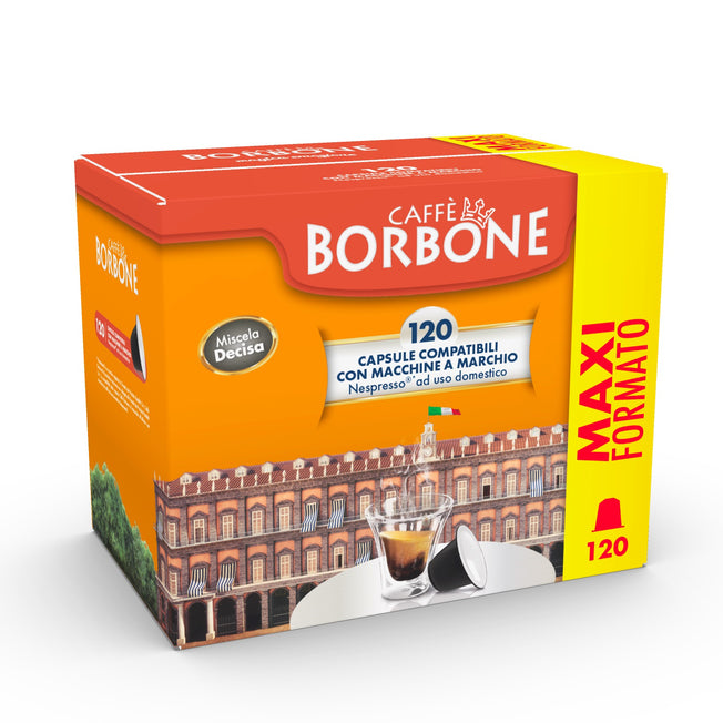 CAFFE' BORBONE CAPSULE CAFFE COMP.NESPRESSO MISCELA DECISA 120PZAttaccalaspina