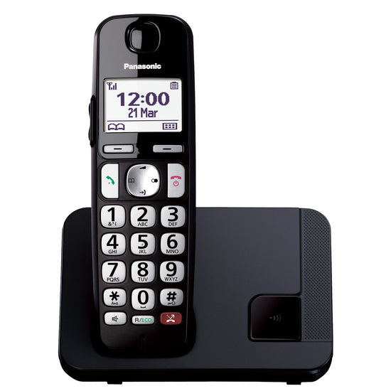 PANASONIC CORDLESS 1.8" V.VOCE MEM.200NUM. ECO+ NEROAttaccalaspina