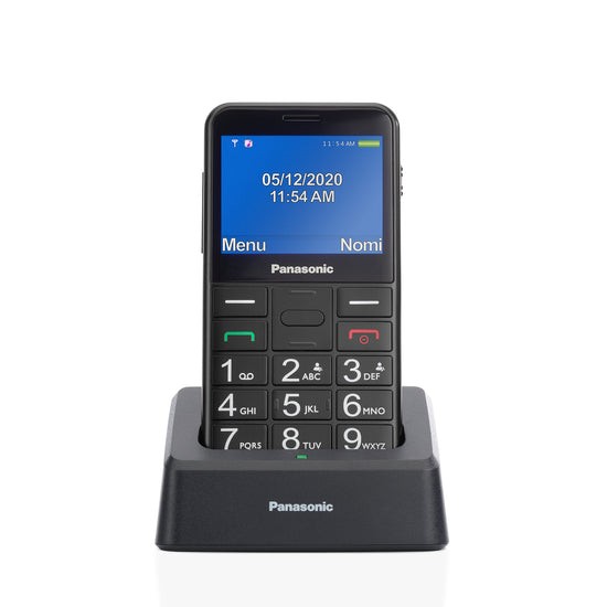 PANASONIC CELL.SENIOR PHONE 2.4" 0.3MP SOS C/BASE RIC. NEROAttaccalaspina