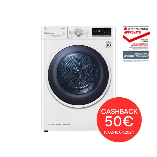 LG  ASCIUG.C/FRONT 10KG CL.A+++ INV. WIFI ECOHYBRIDAttaccalaspina