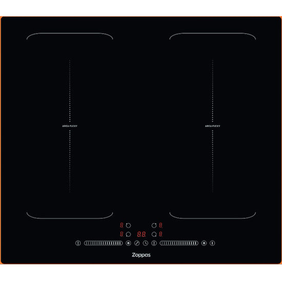 ZOPPAS P.COTT.INDUZ.60CM 4ZONE 2ZONE FLEXY TIMER NEROAttaccalaspina