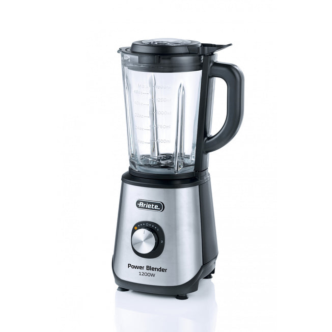 ARIETE FRULLATORE 1200W 2VEL.+PULSE BICC.VETRO 1.5LT INOXAttaccalaspina