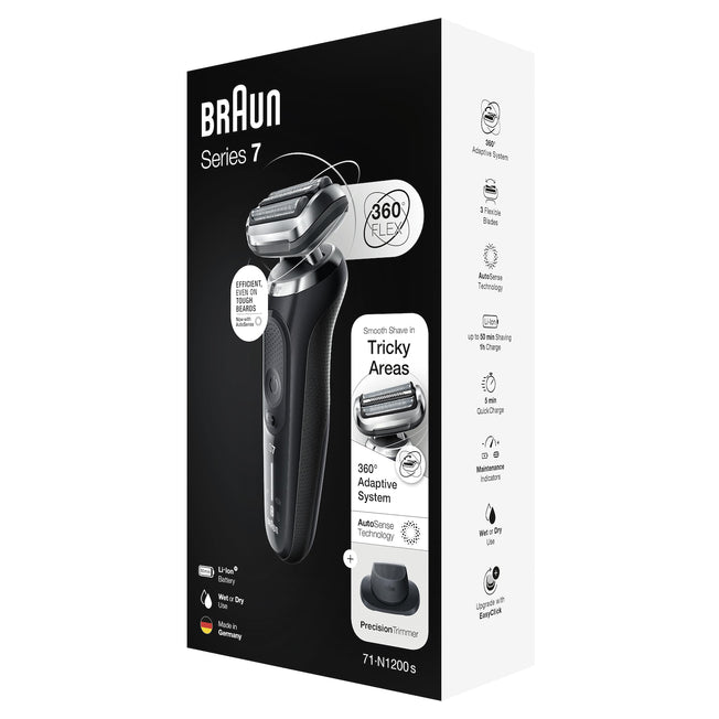 BRAUN RASOIO RIC. W&D LED C/CUSTODIA +1ACCESS. NEROAttaccalaspina