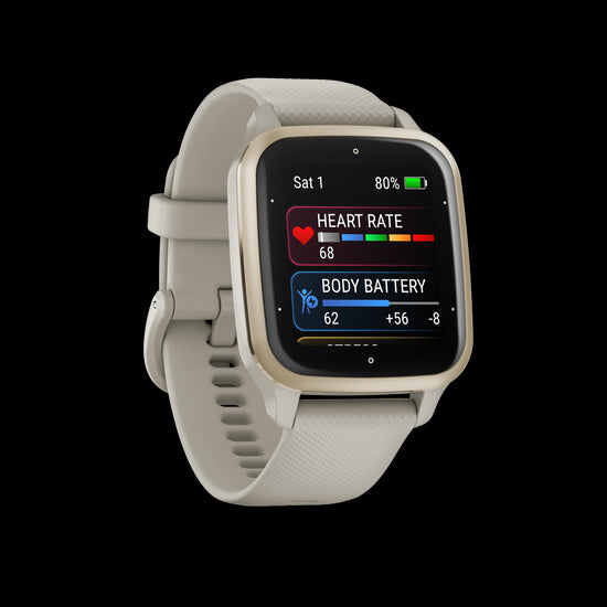 GARMIN SMART WATCH VENU SQ 2 MUSIC FRENCH GRAY/CREAM GOLDAttaccalaspina