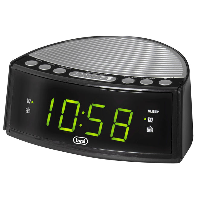 TREVI RADIOSVEGLIA FM DISP.LED VERDE RC 846 D NEROAttaccalaspina