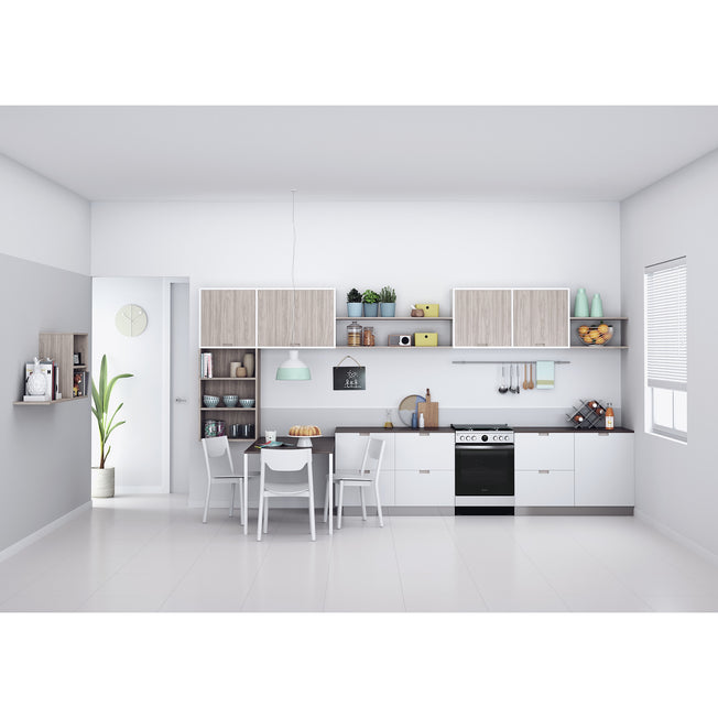 INDESIT CUCINA 60CM 4F/GAS F.ELETT. XL MULTIF. VAP. INOXAttaccalaspina