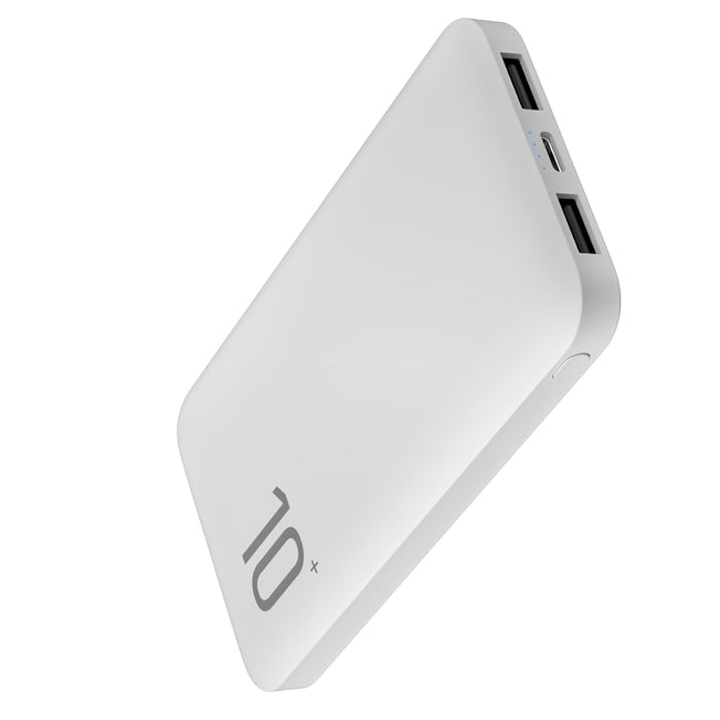 AREA  POWERBANK 10000MAH 2USB UNIVERSALE BIANCOAttaccalaspina