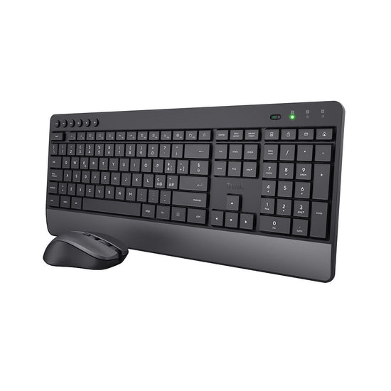 TRUST TASTIERA+MOUSE WIRELESS COMFORT ECO TREZO NEROAttaccalaspina
