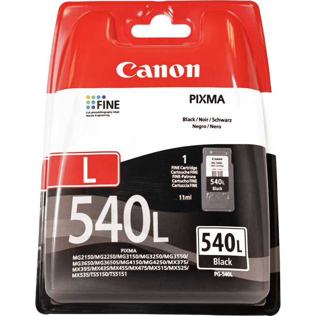 CANON CART.INK-JET NERO SERBATOIO PG-540L BK NO BLISTERAttaccalaspina