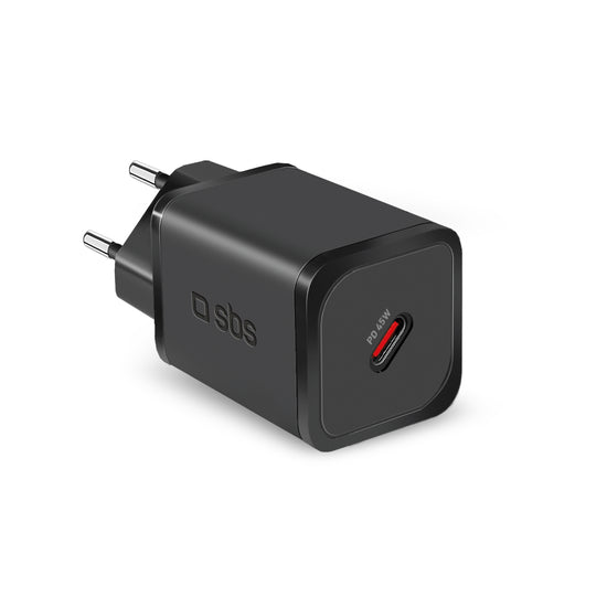 SBS  CARICATORE RETE USB-C 45W NEROAttaccalaspina