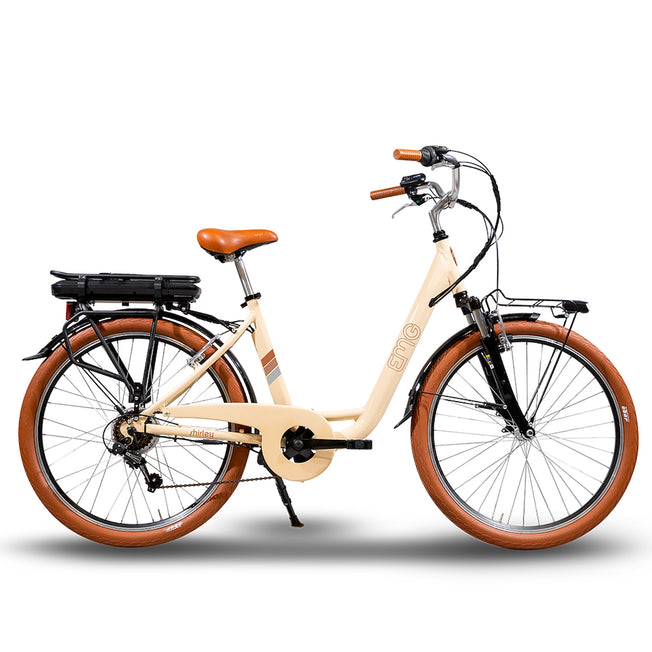 EMG BIKE  E-BIKE CITY 10AH R.26" VINTAGE SHIRLEY CREMAAttaccalaspina