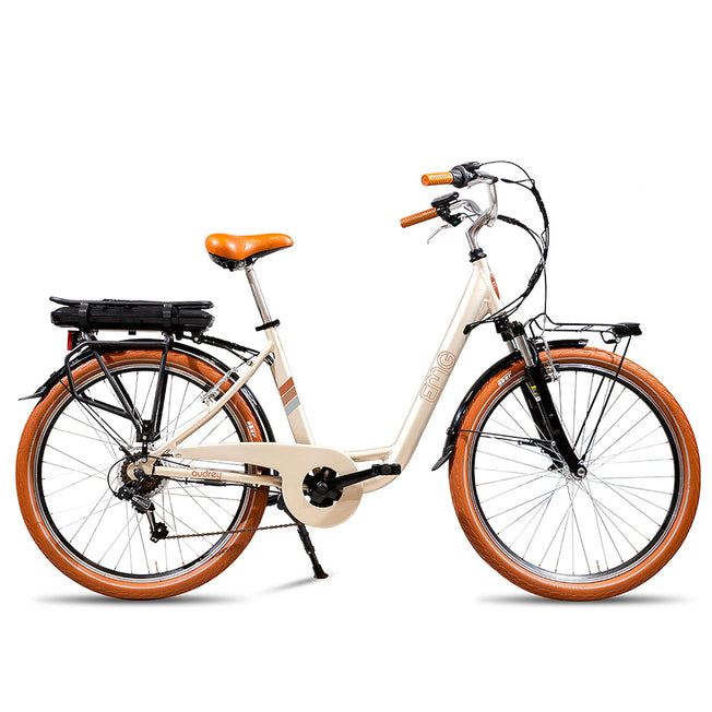 EMG BIKE  E-BIKE CITY 13AH R.26" VINTAGE AUDREY CHAMPAGNEAttaccalaspina