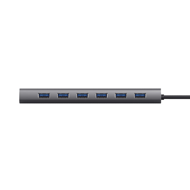 TRUST HUB USB 7PORTE USB3.2 HALYX GRIGIOAttaccalaspina