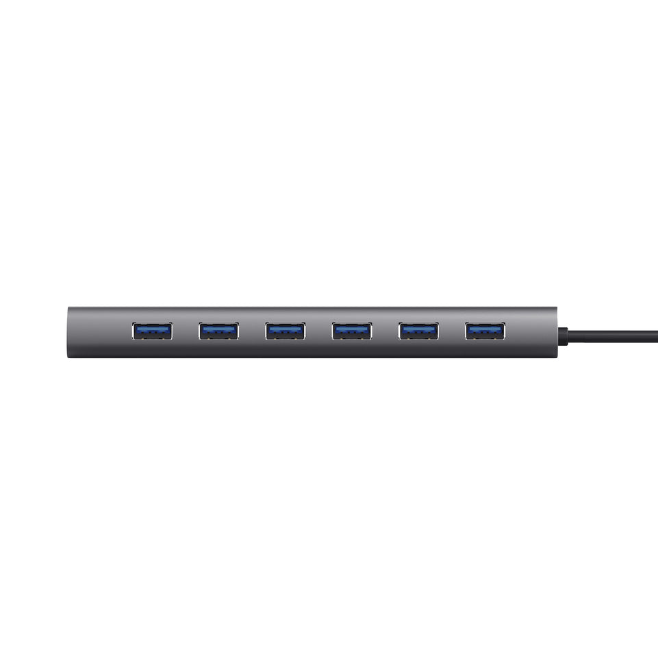 TRUST HUB USB 7PORTE USB3.2 HALYX GRIGIOAttaccalaspina