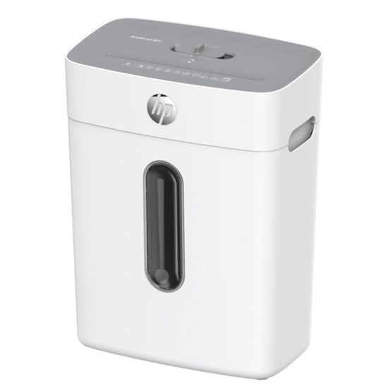 HP   DISTRUGGIDOCUMENTI 8FOGLI 15LT TAGLIO CROCE WHITEAttaccalaspina