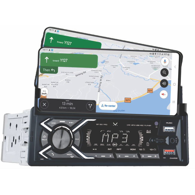 MAJESTIC SINTO CAR C/SUPPORTO SMARTPHONE BT/USB/MSDAttaccalaspina